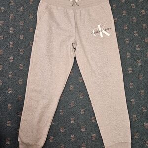 Calvin Klein Large Mens  Light Gray Sweatpants